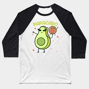 Papacado Pregnancy Announcement Girl Gift For Men Father day Baseball T-Shirt